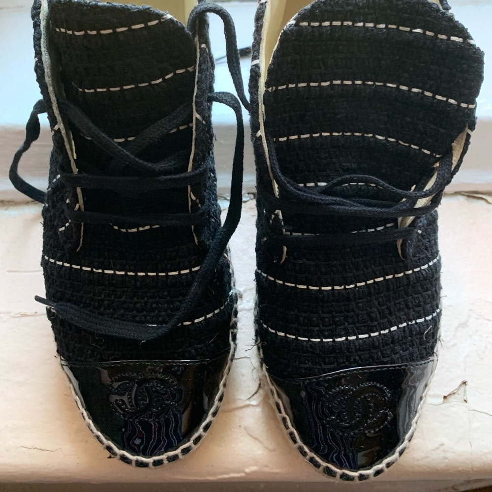 Chanel CC High Top Espadrilles - Picture 2 of 4